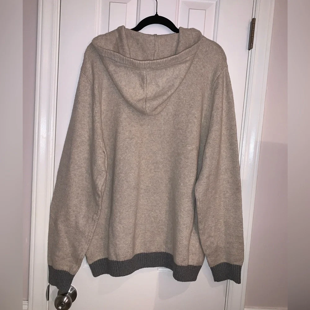 Goodfellow & Co. Soft men’s hooded sweater in Stucco & Gray size XL - Picture 5 of 9